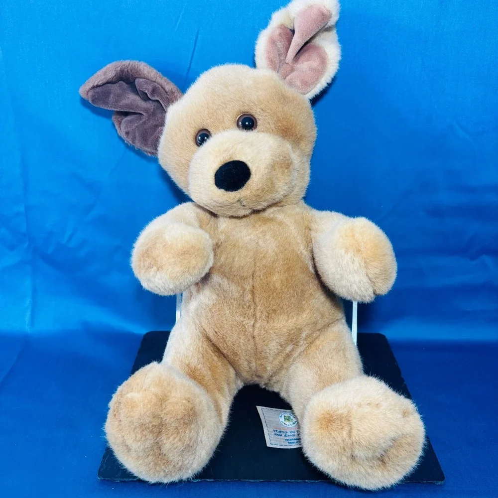 Build-A-Bear Vintage Tan Puppy Dog Plush Brown Floppy Ears 14